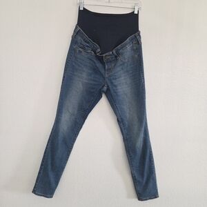 Old Navy Women's Maternity Full-Panel Rockstar Super Skinny Rockstar Jeans Sz 8